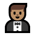 🤵🏽 person in tuxedo: medium skin tone display on Windows